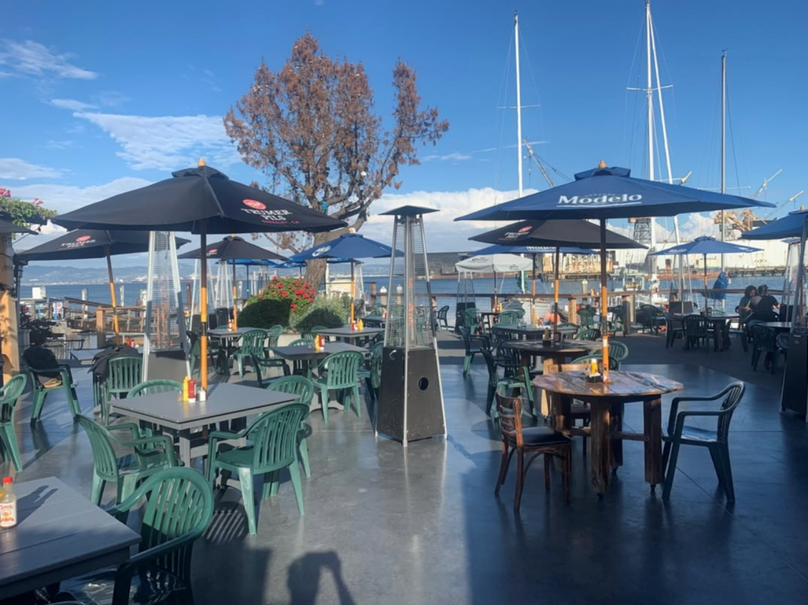 exterior seating at The Ramp, San Francisco