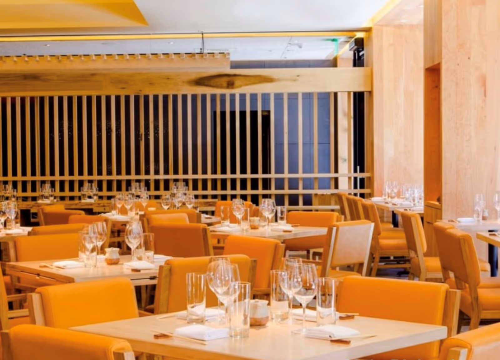 interior of Roka Akor restaurant, Chinatown SF