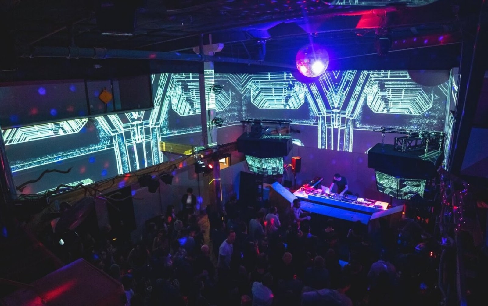 Aerial view of interior at Public Works, Mission District