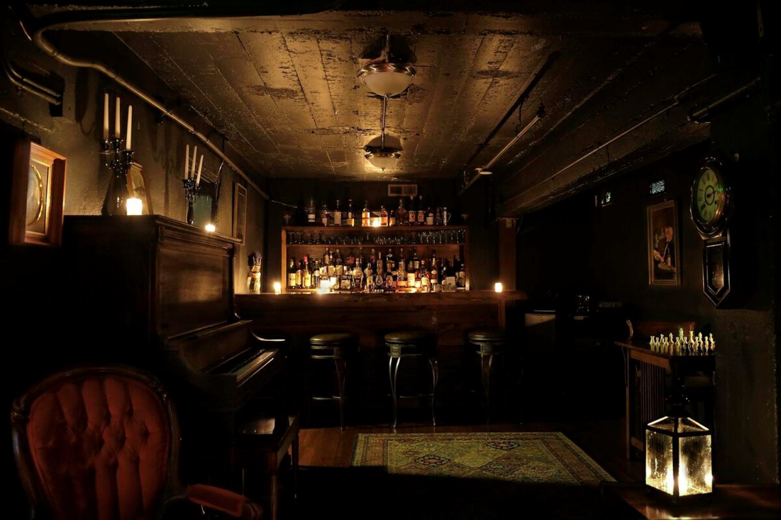 the bar at The Barrel Room, San Francisco