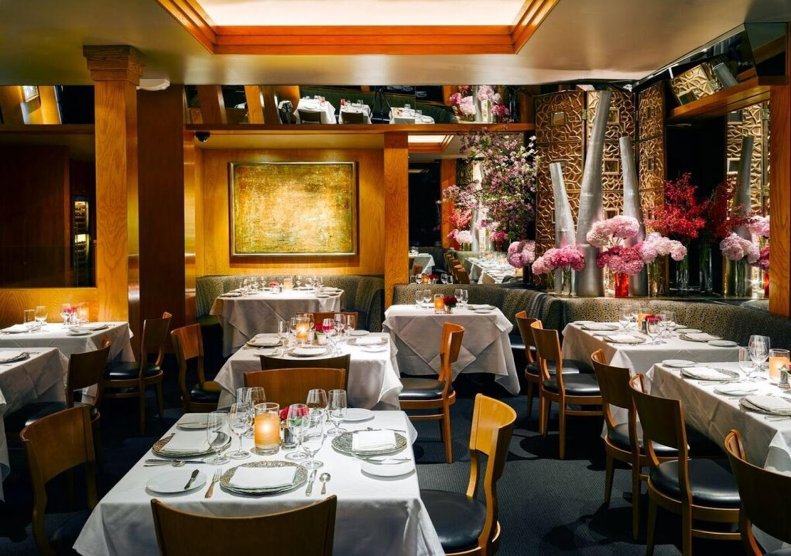 interior seating at Gary Danko, San Francisco