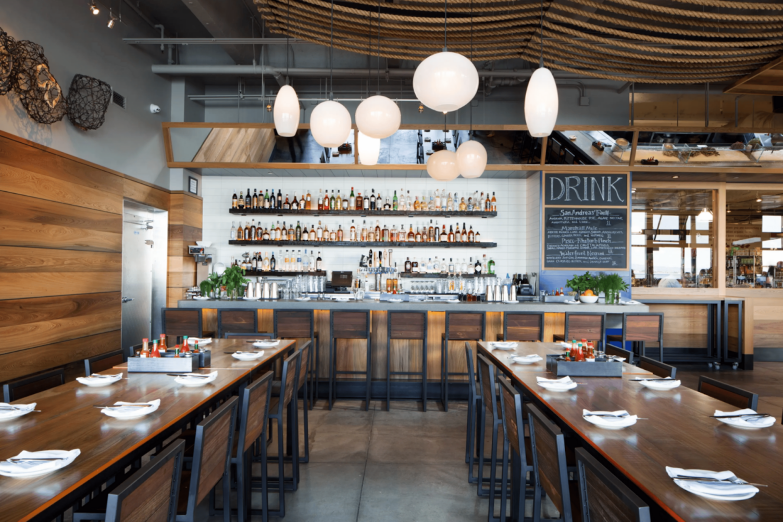 Traveling Oyster Bar interior, Embarcadero SF
