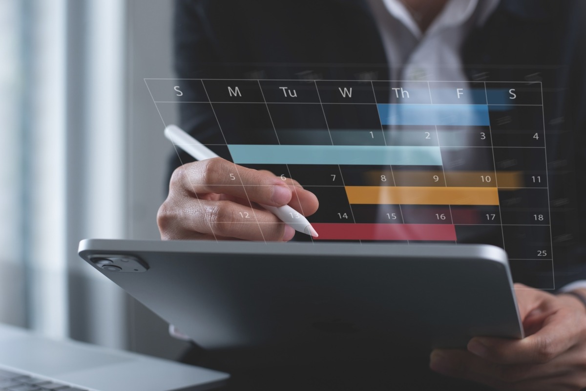 schedule on a tablet