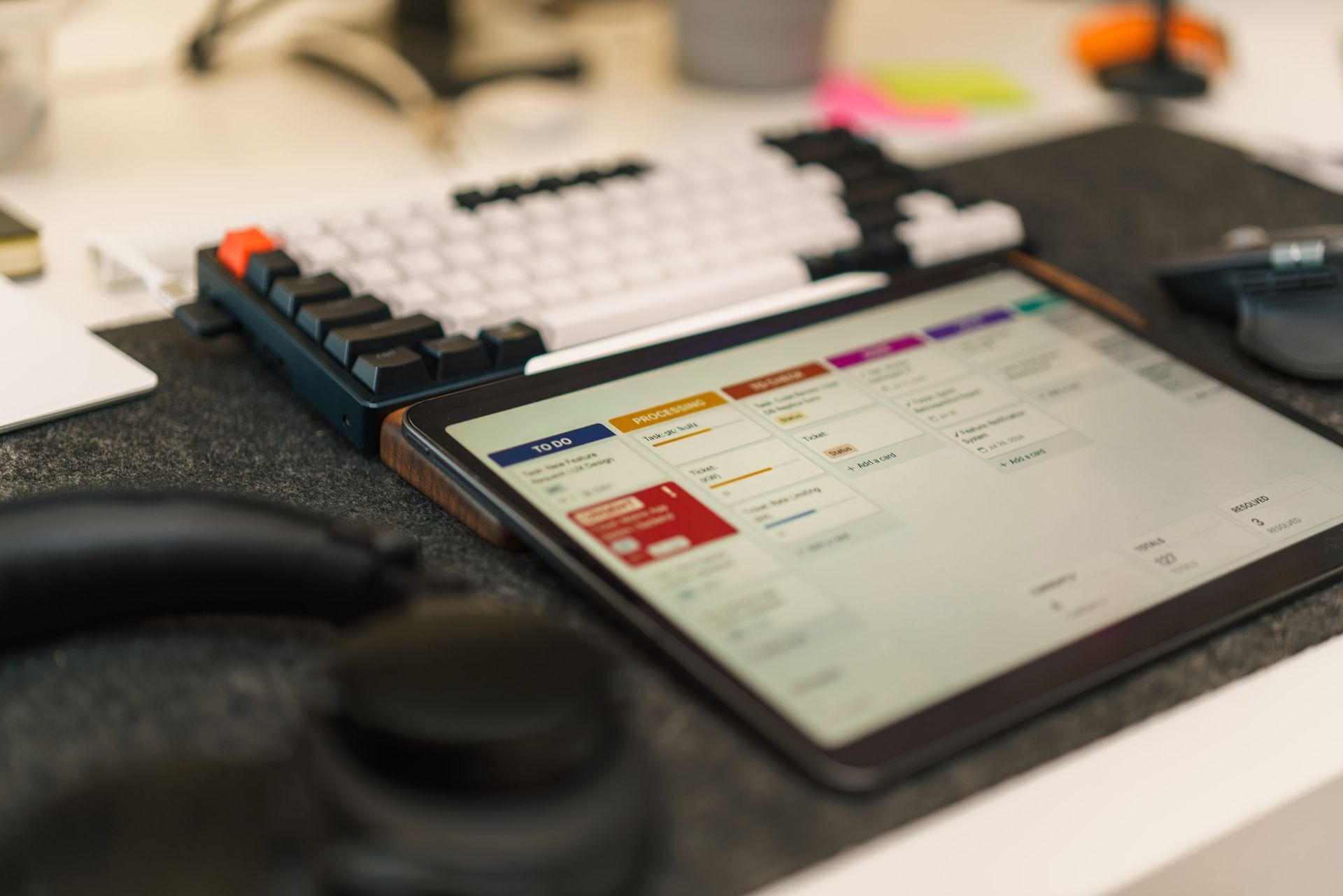software with tasks and organization tools