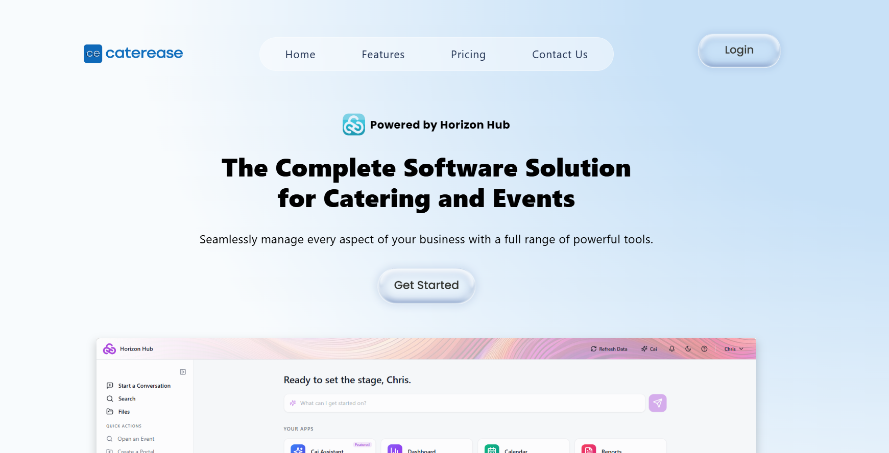 Caterease software