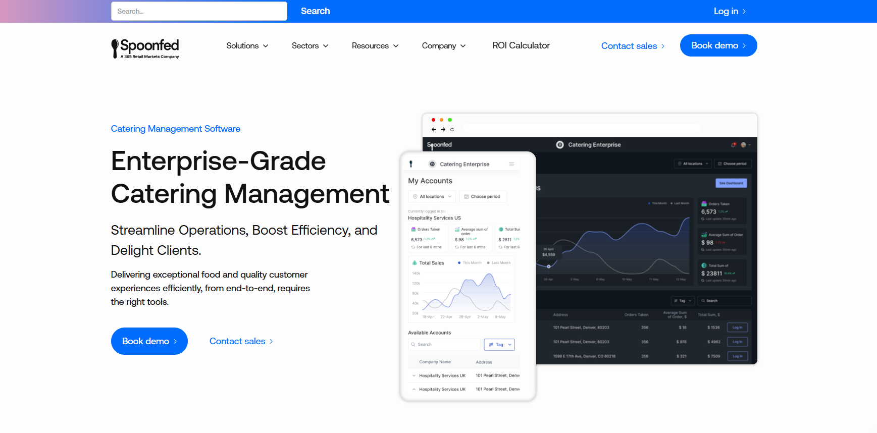 Spoonfed software homepage