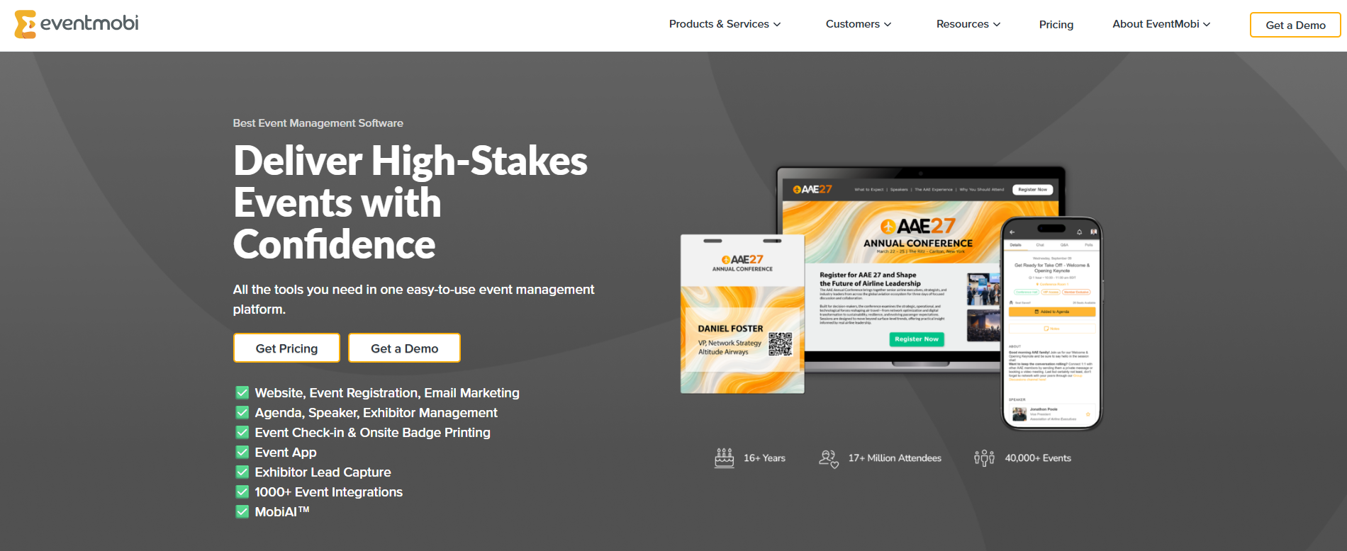 EventMobi homepage