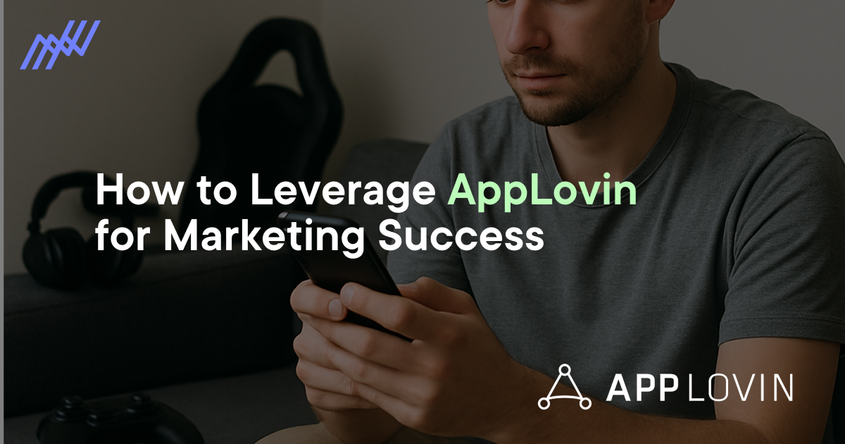 Image of a man utilizing applovin on his phone and measuring the impact of his adds using Northbeam, the multi touch attribution solution for profitable growth
