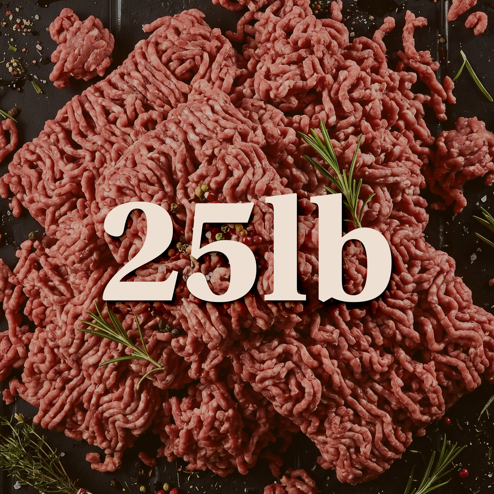 25lb Ground Beef Bundle