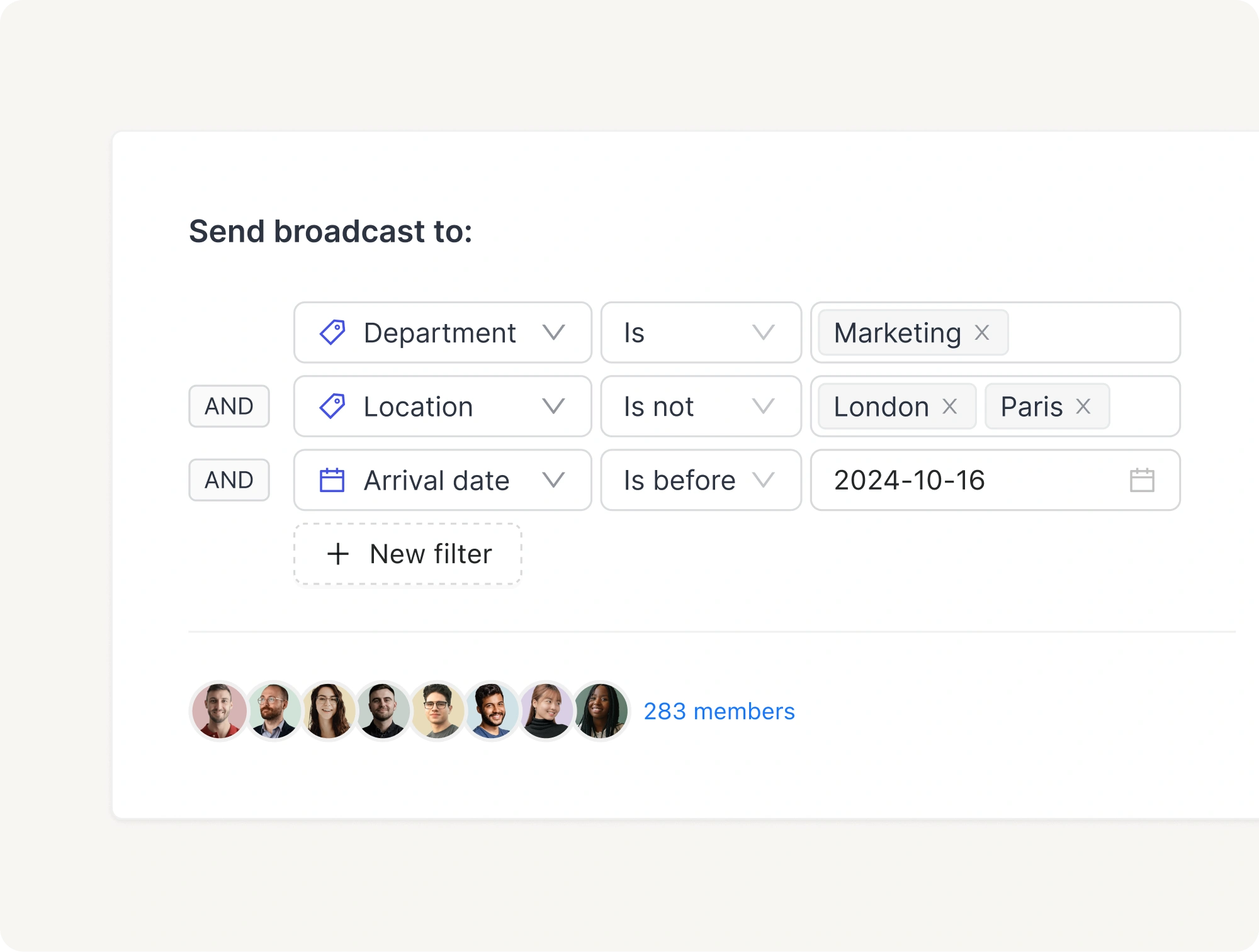 Send the right message to the right people
