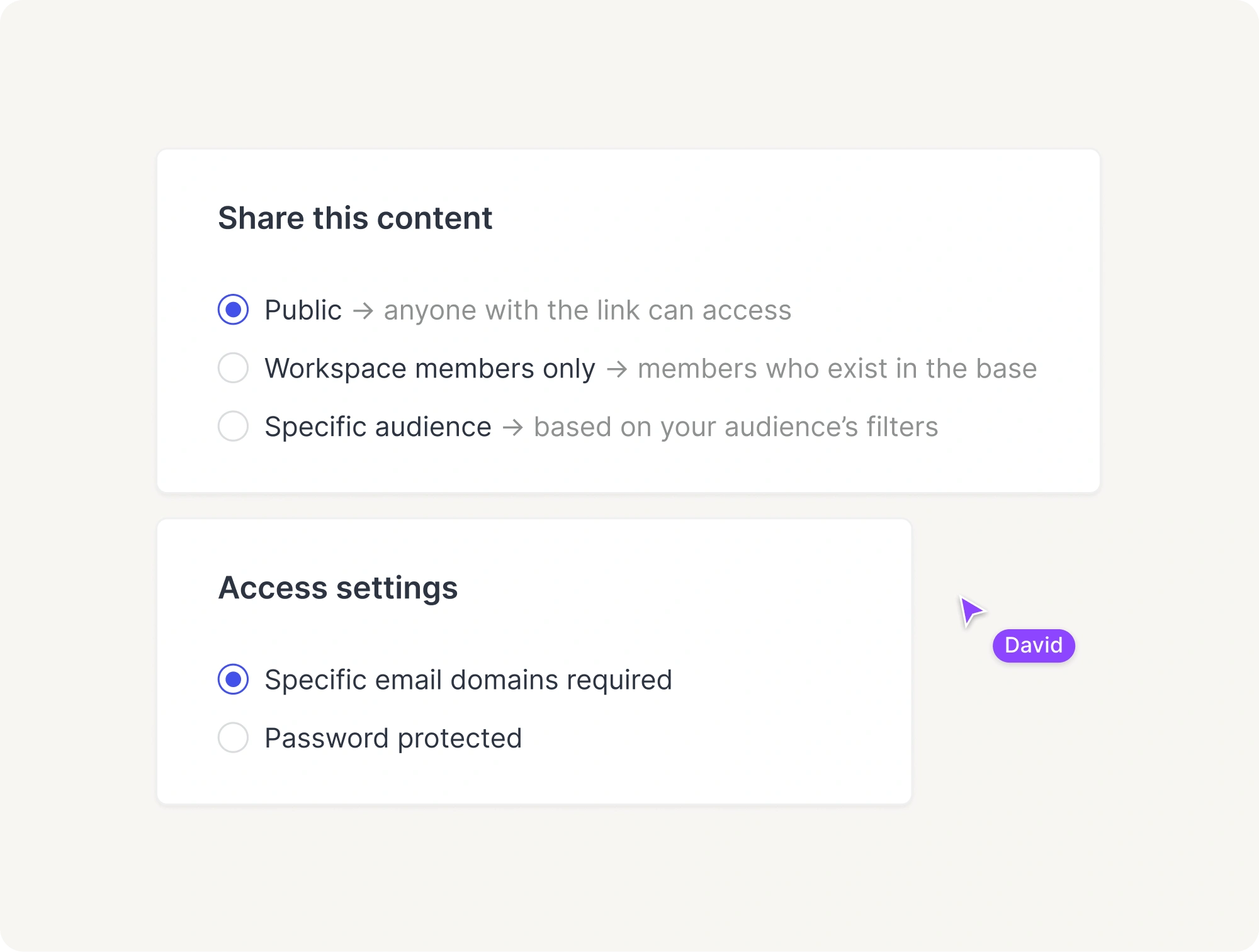 Partagez la bonne information aux bonnes personnes
