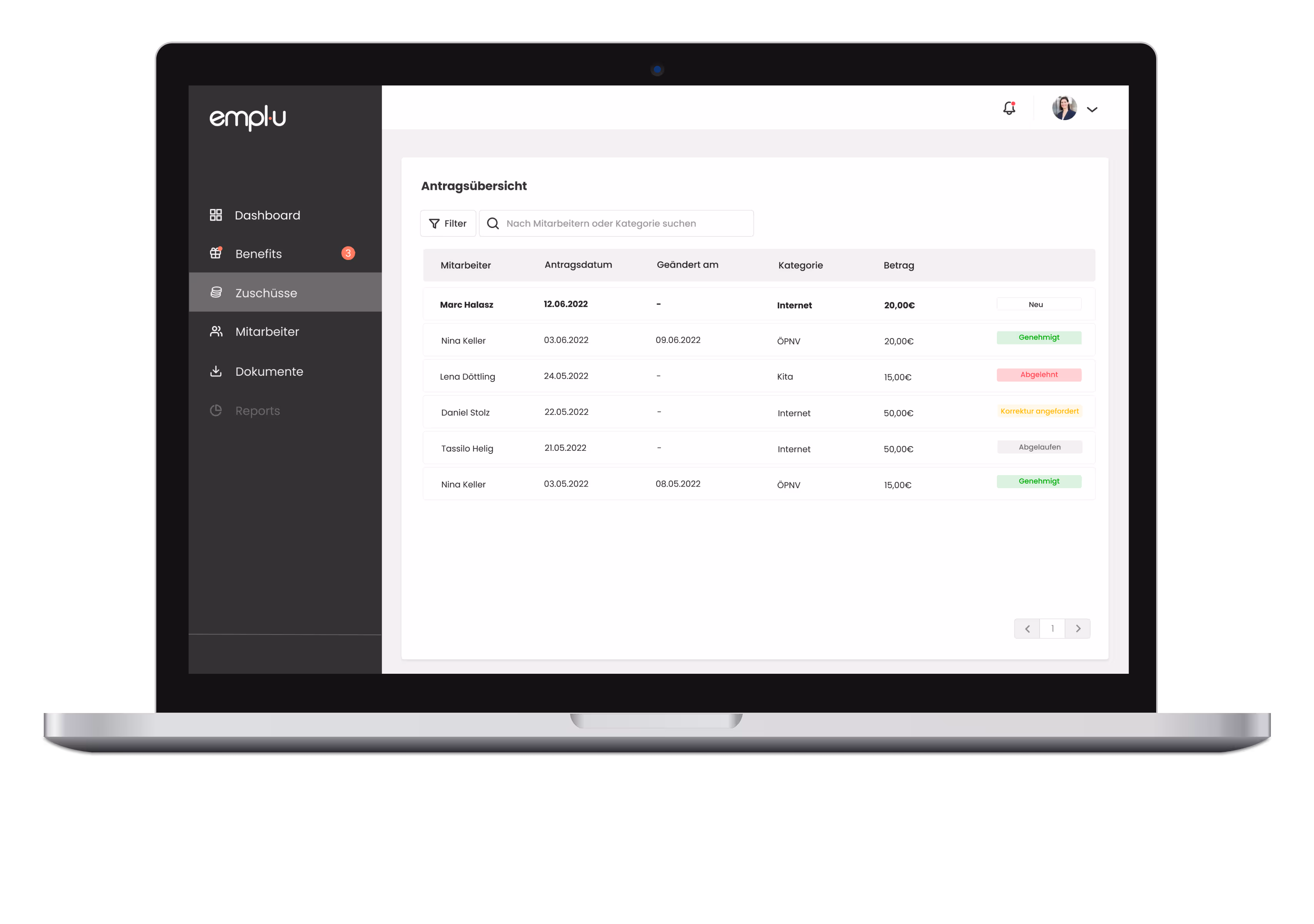 emplu Dashboard