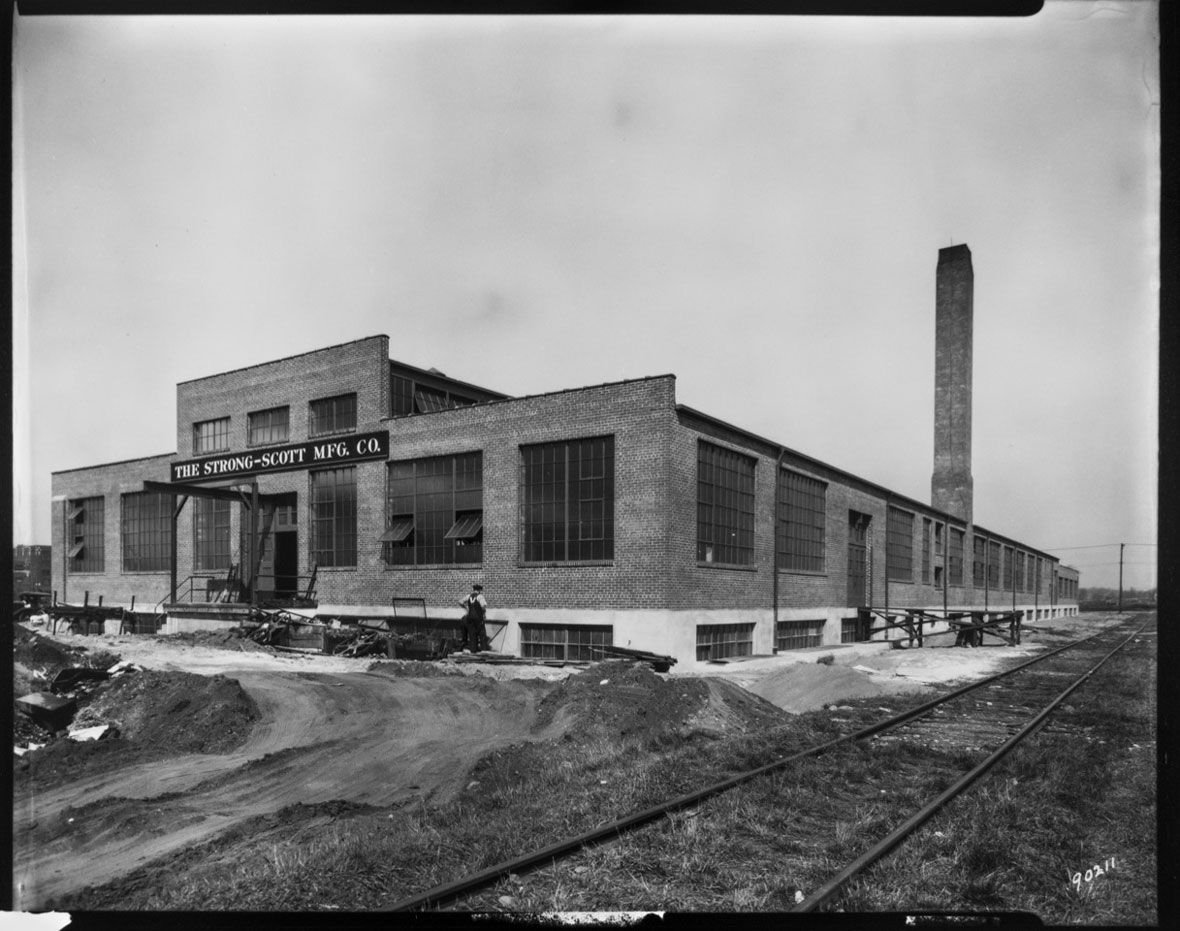 Historic Minneapolis manufacturing factory exterior