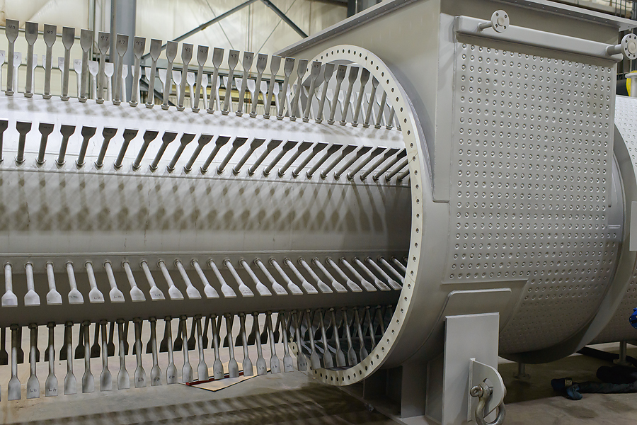 Archival photograph of industrial processing equipment