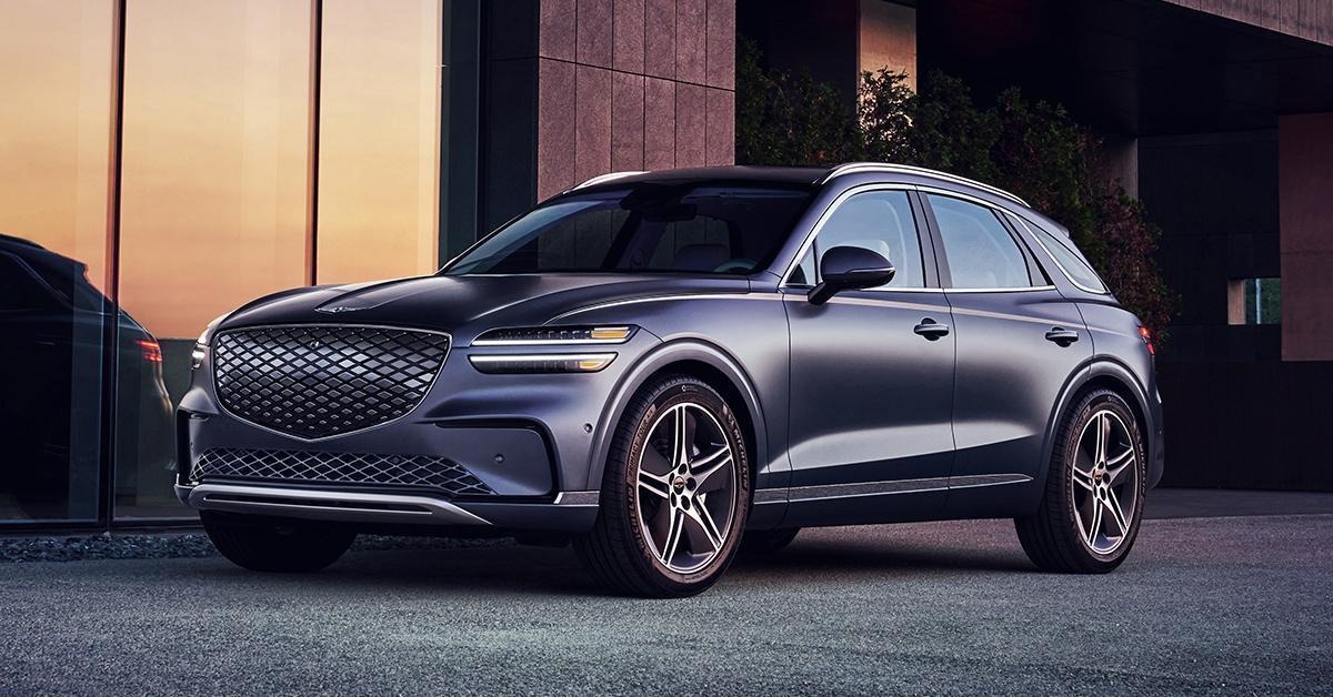 Vue extérieure avant du Genesis GV70