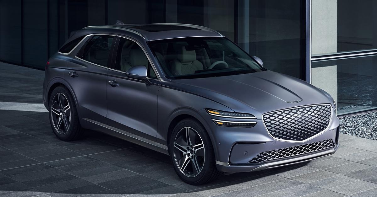Vue extérieure avant du Genesis GV70