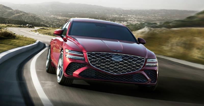 Front exterior view of Genesis G80