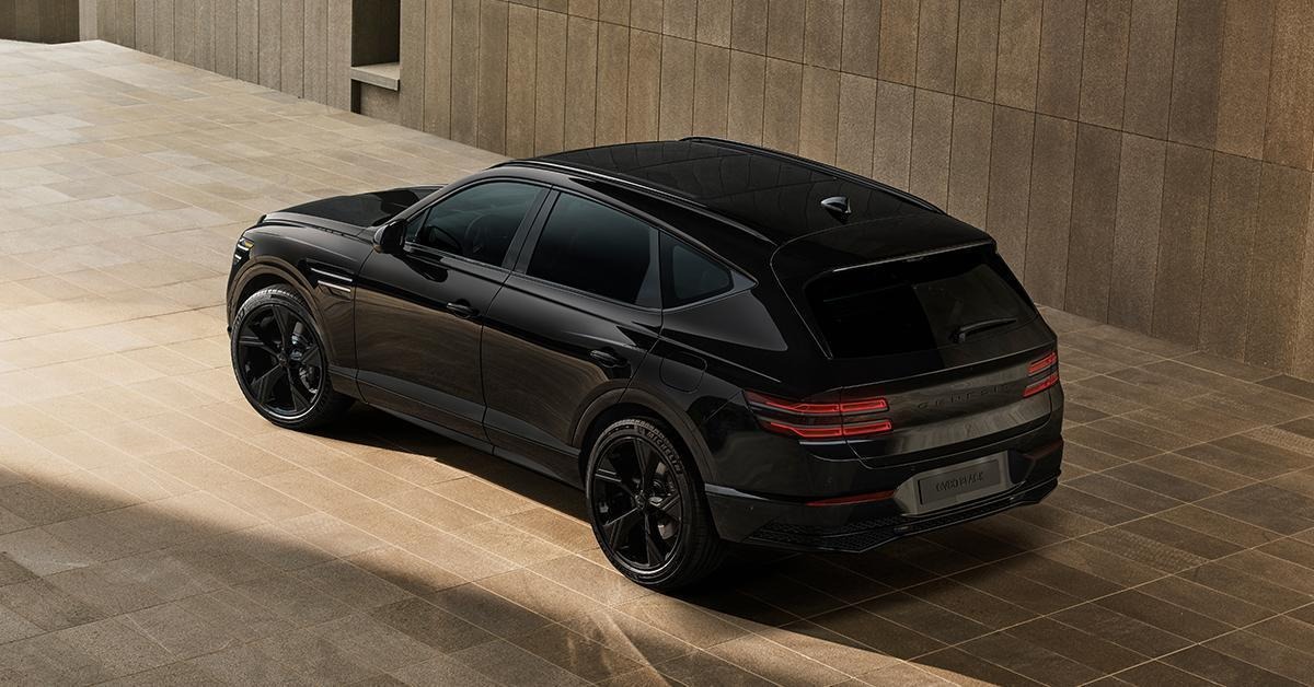 Vue extérieure latérale du Genesis GV80 Noir