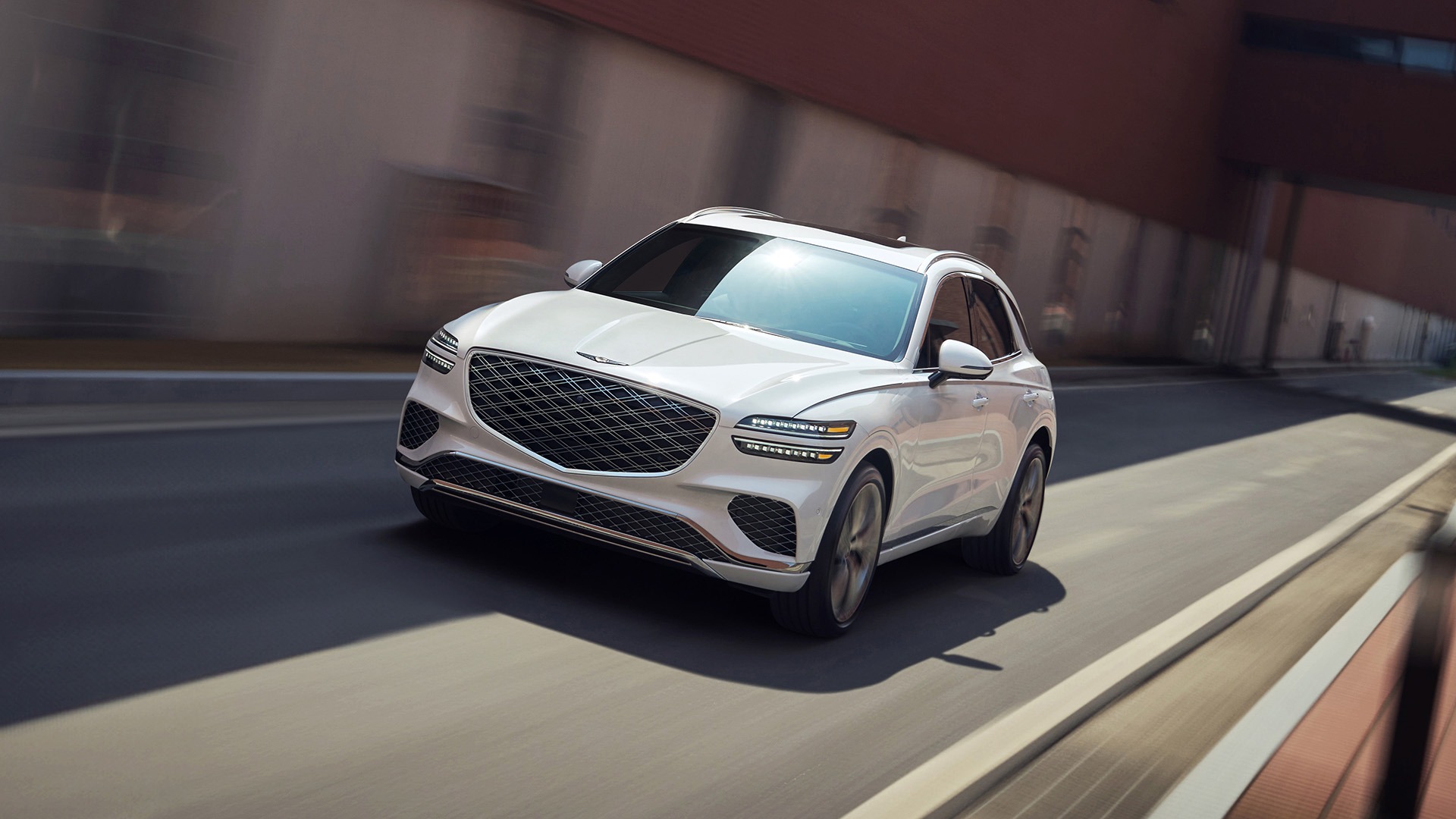 Front exterior view of the Genesis GV70