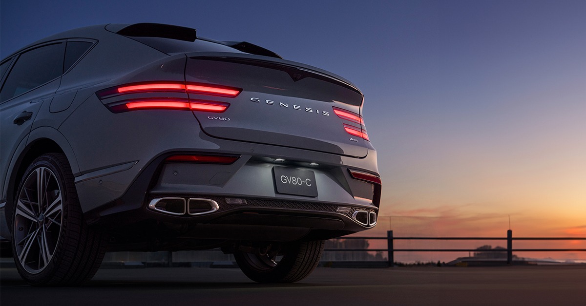 Rear exterior view Genesis GV80 Coupe