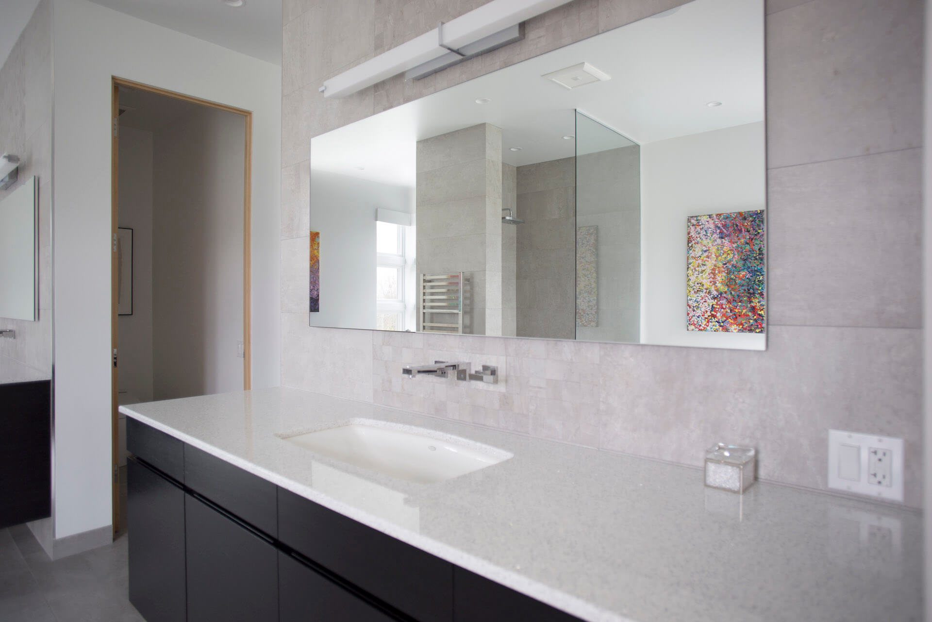 Modern art bathroom vanity