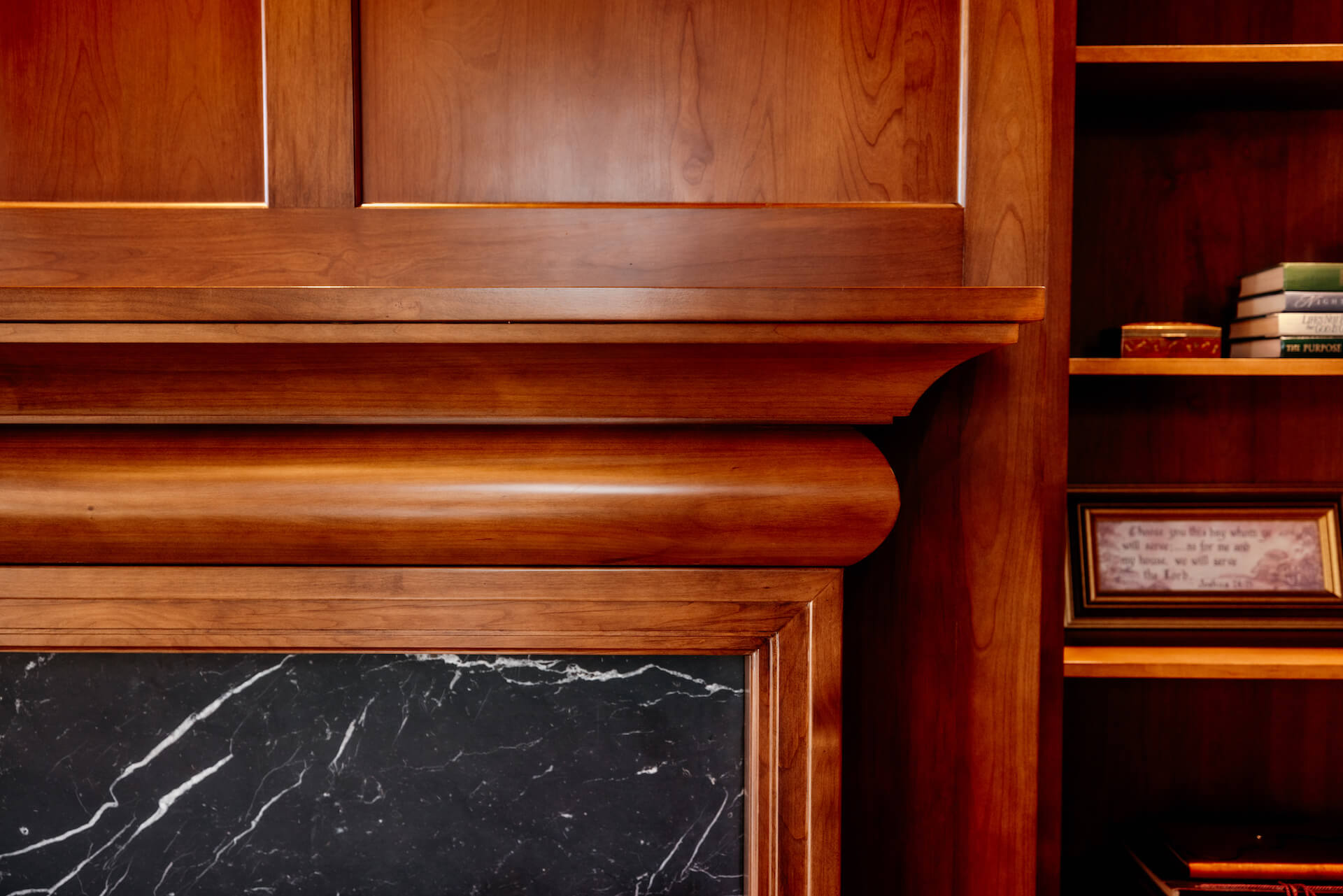 Wood Mantle Detail