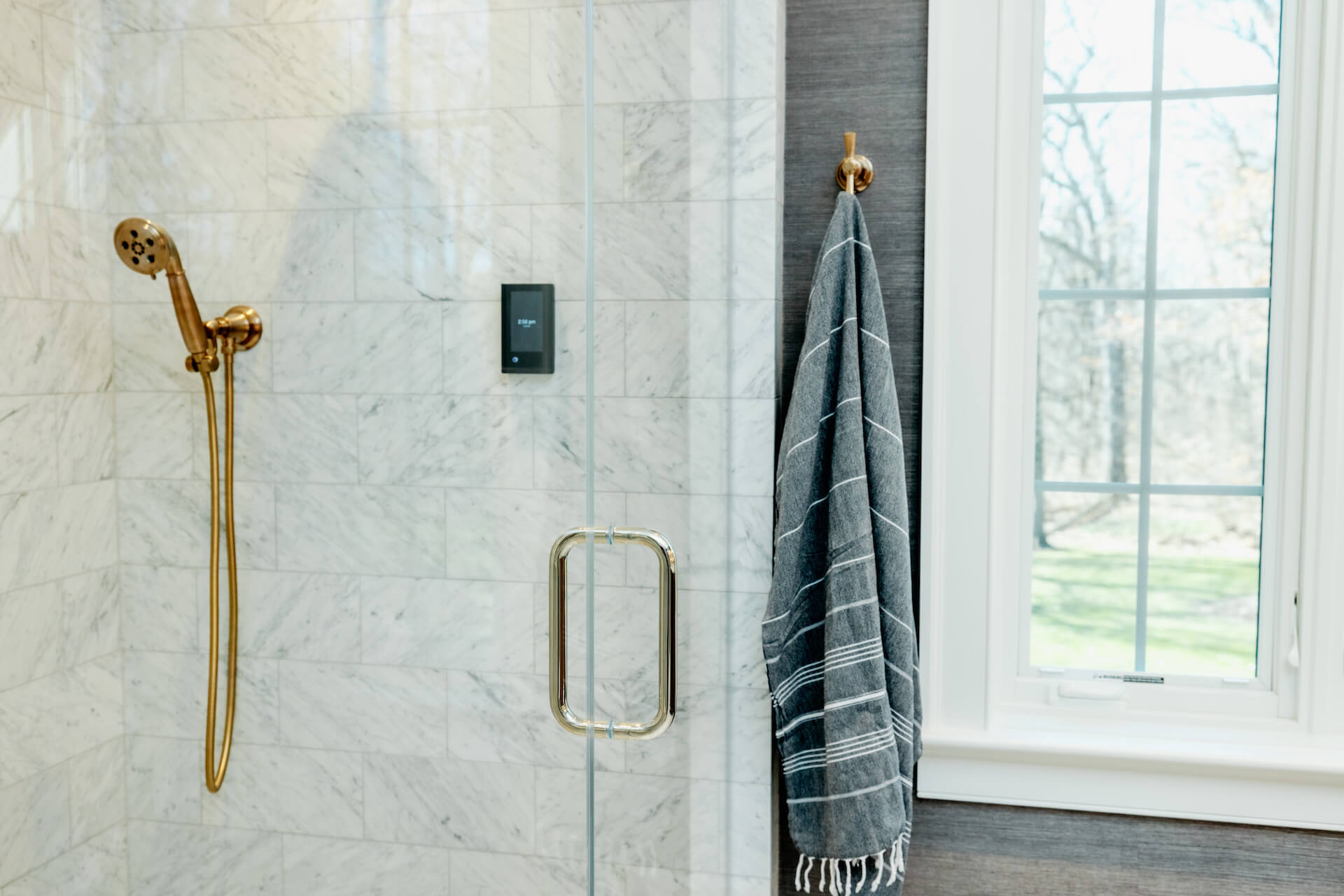Walk-In Shower with Digital Control