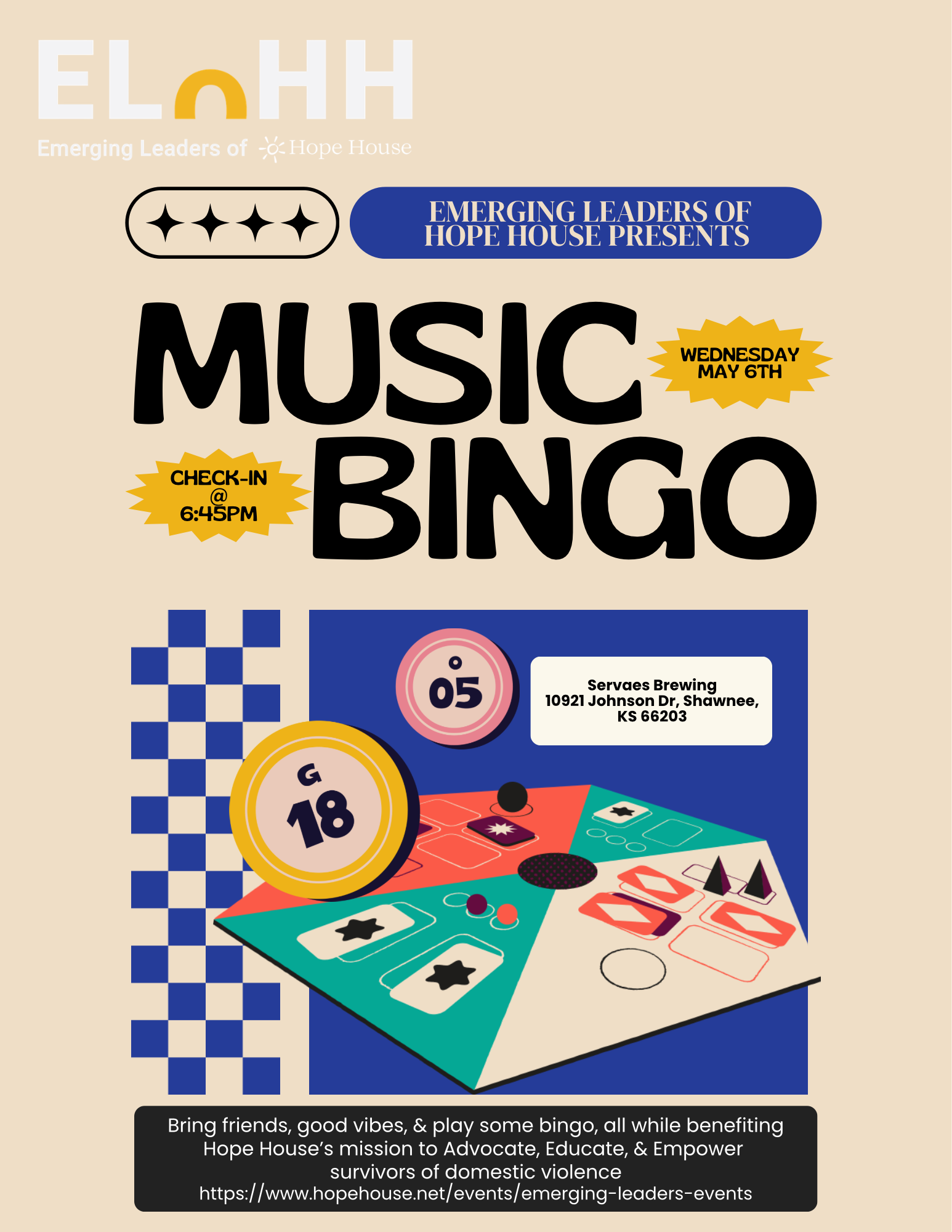 Music Bingo @ Servaes Brewing