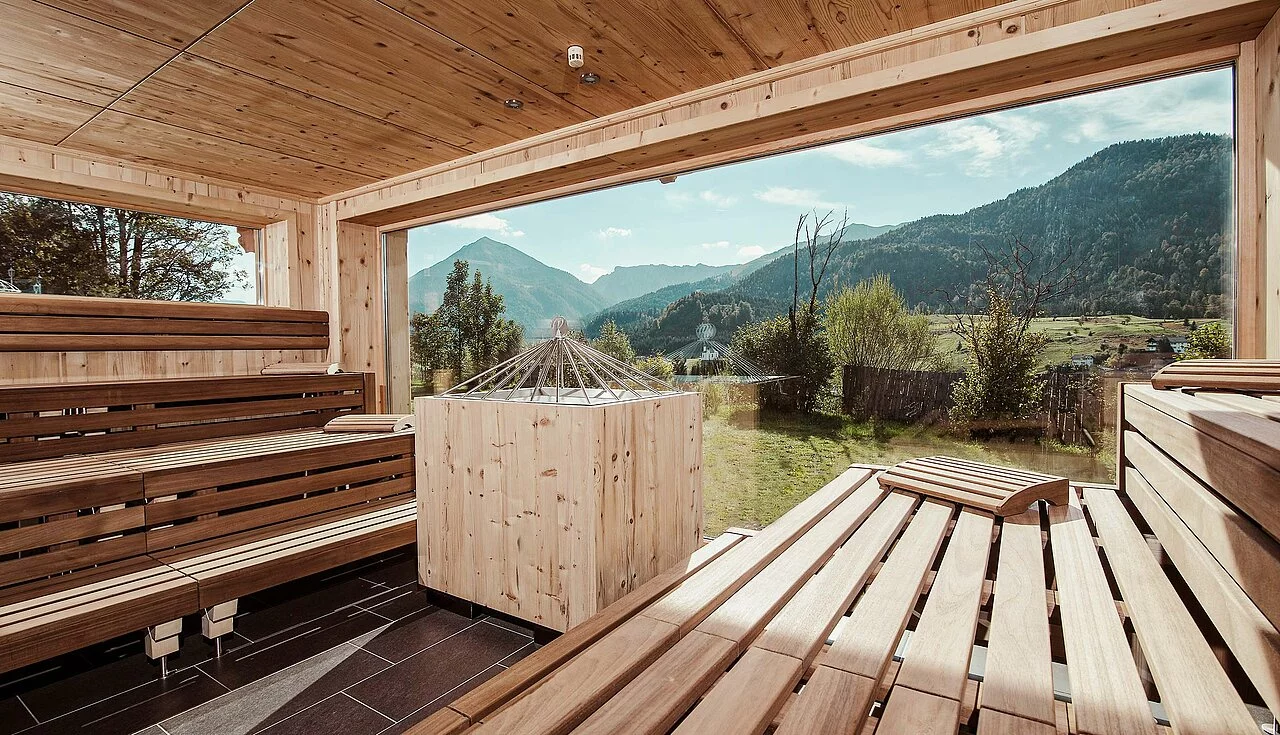 DACH Spa Award Reiterhof Gewinner Panorama Sauna