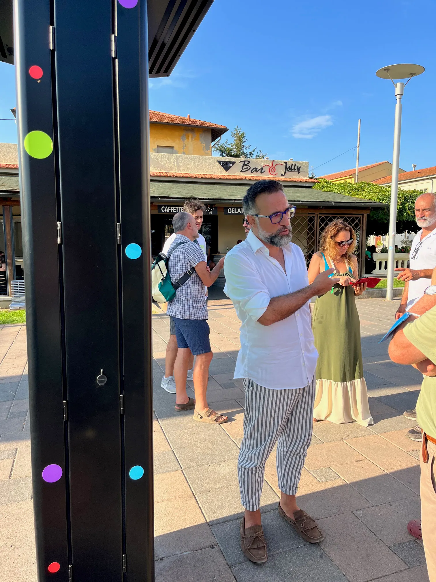 Inauguration of a Live Castagneto digital totem