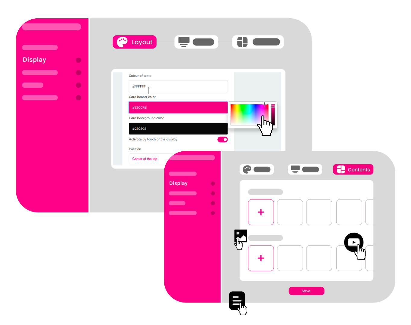 Live Controller by Livesignage fully customizable