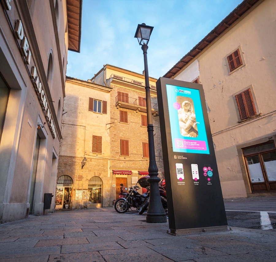 Live Volterra interactive totem by Livesignage