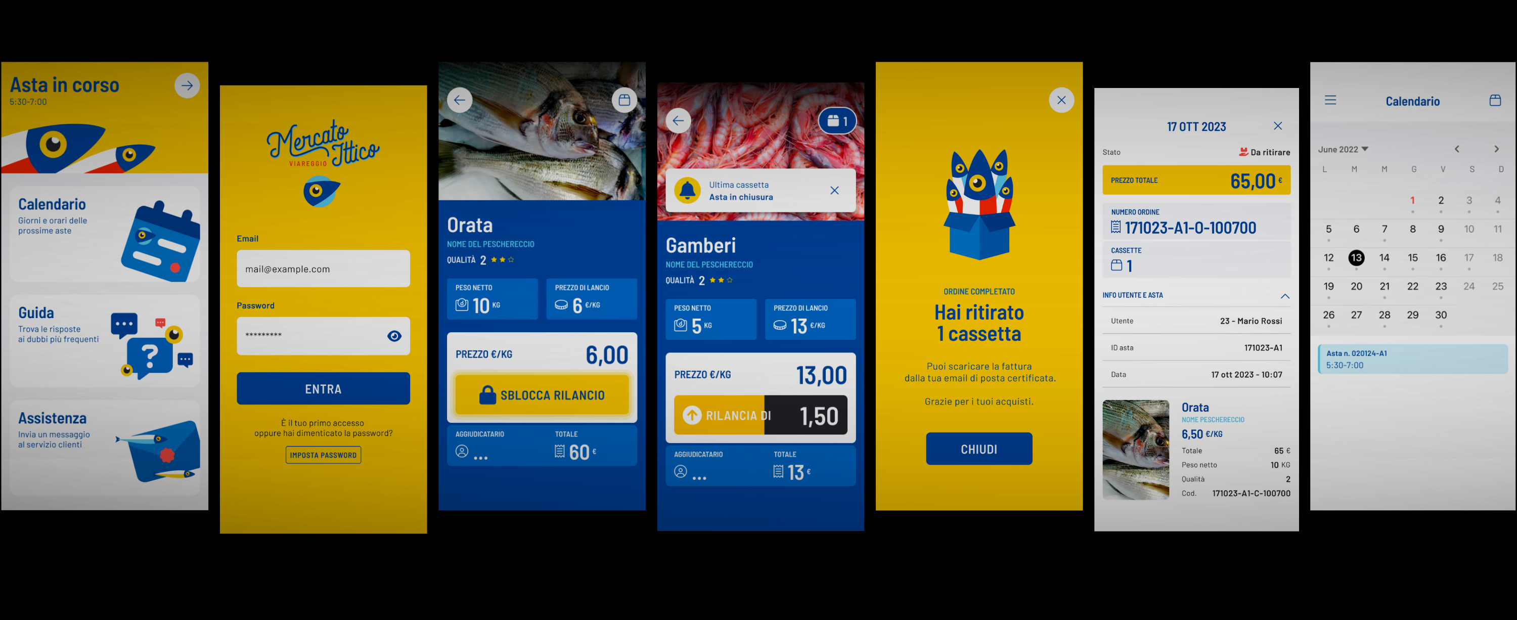 Livesignage Mittico Project app developed for the fish auction
