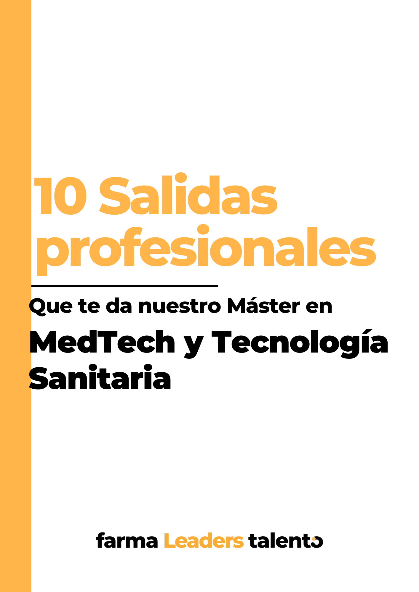 Salidas profesionales de MedTech y Tecnología Sanitaria