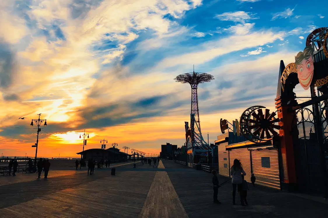 Silent Disco at Coney Island - one of our favorite New York City & Brooklyn locations. Elevate your experience with Silent Disco Rentals, providing top-notch equipment for a memorable and immersive event.