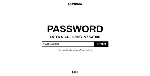 Password page