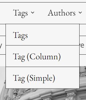 primary navigation