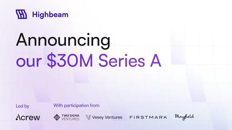 Highbeam Series A announcement
