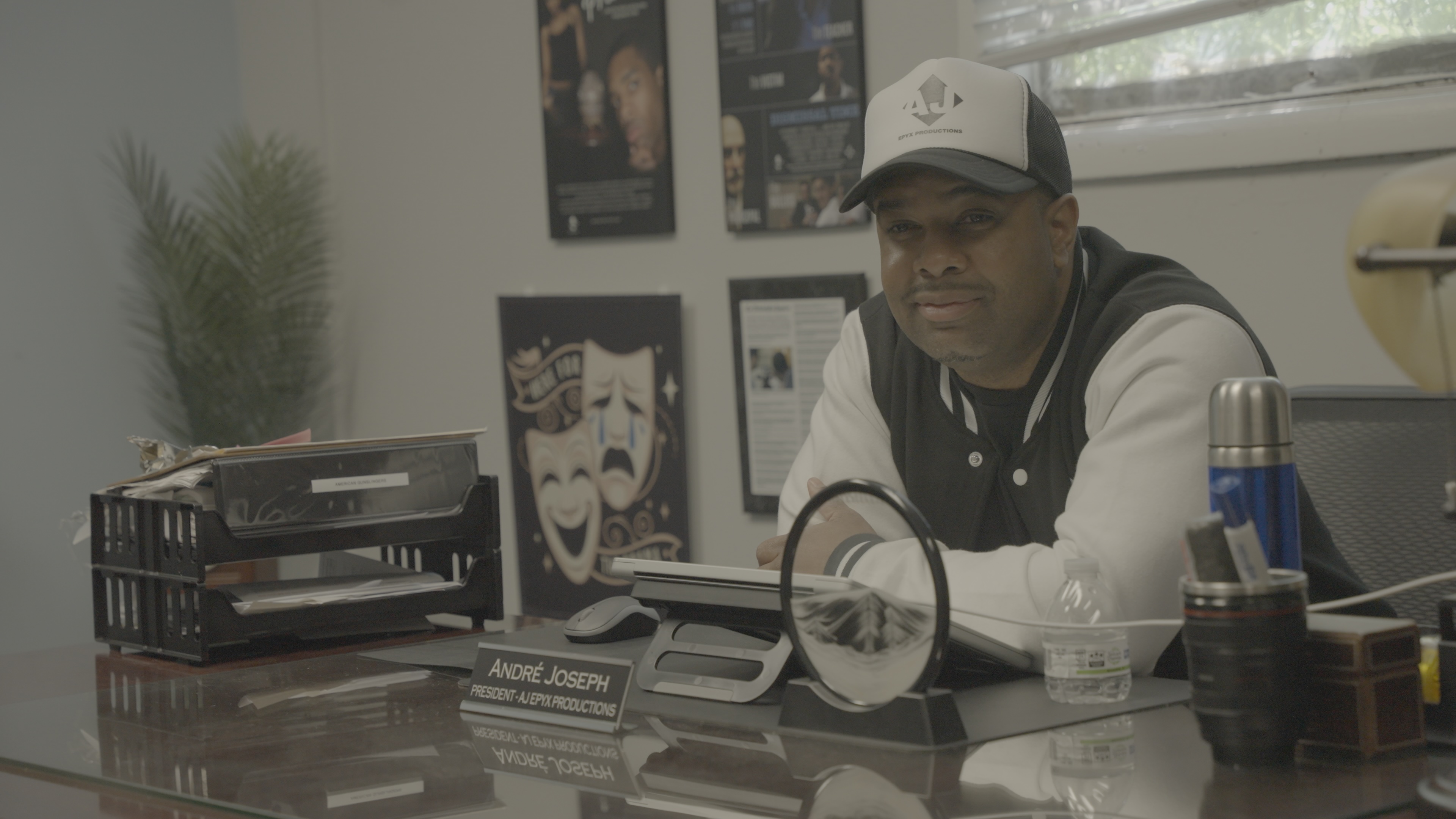 André Joseph, founder of AJ Epyx Productions, at Vintage City Studios in Elizabeth, NJ