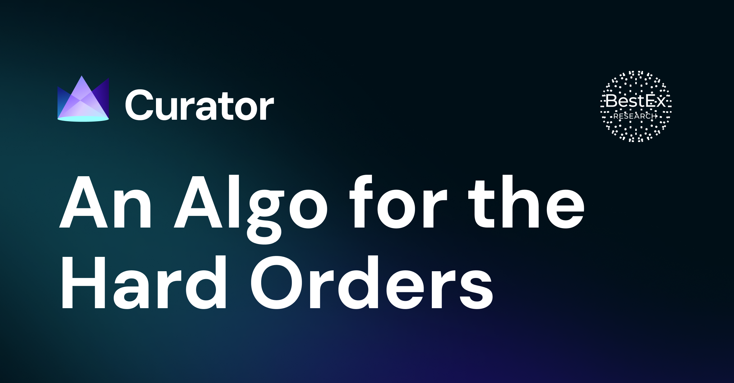 An Algo for the Hard Orders