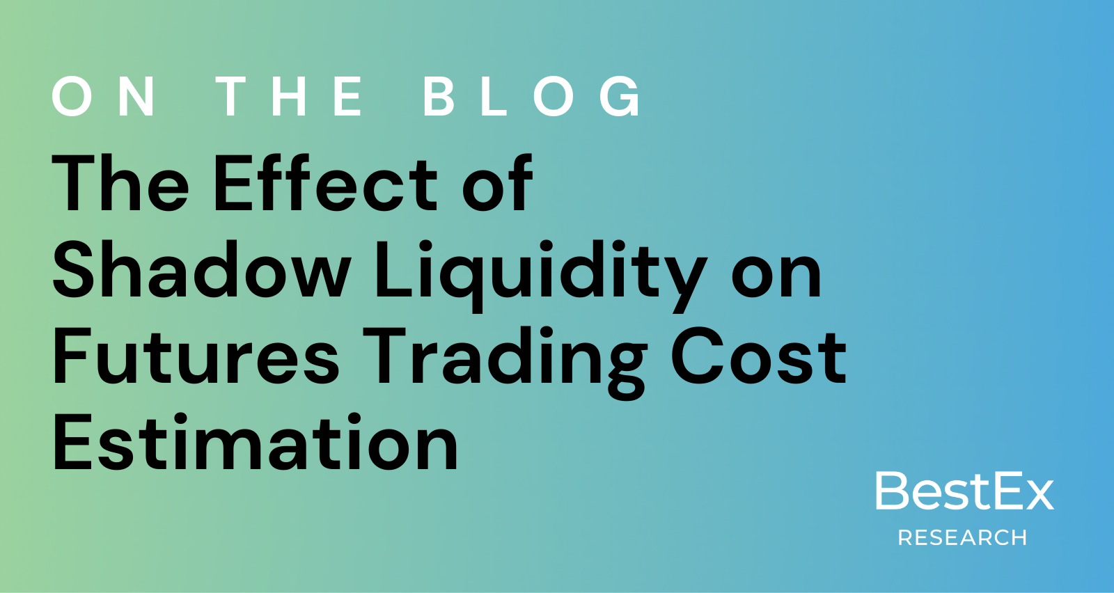 The Effect of Shadow Liquidity on Futures Trading Cost Estimation