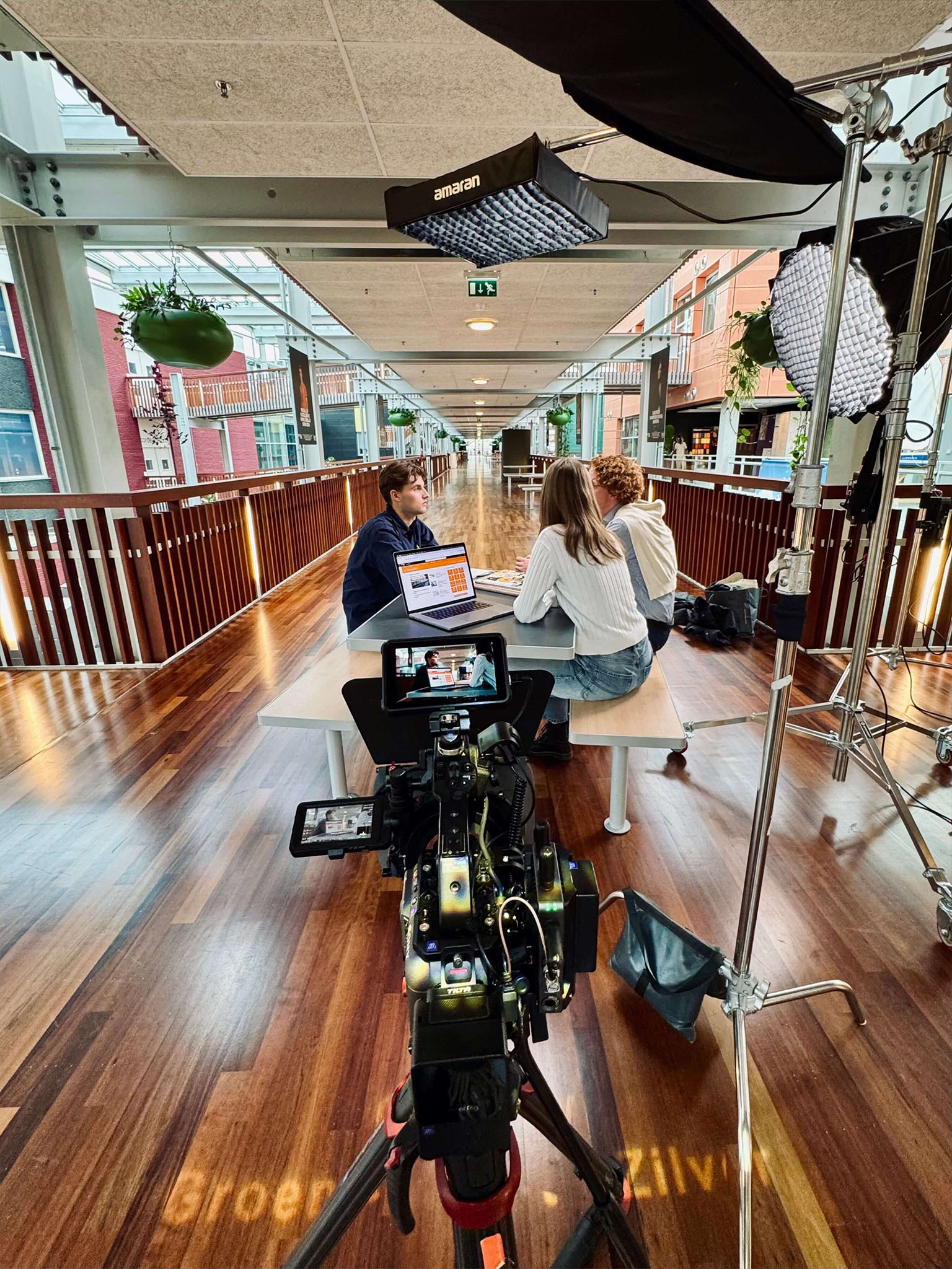 Cinematographer shooting