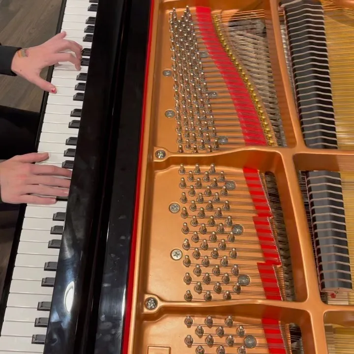 hands playing organ