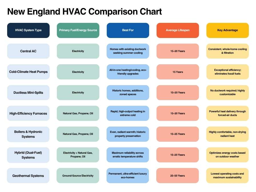 HVAC Comparison Chart