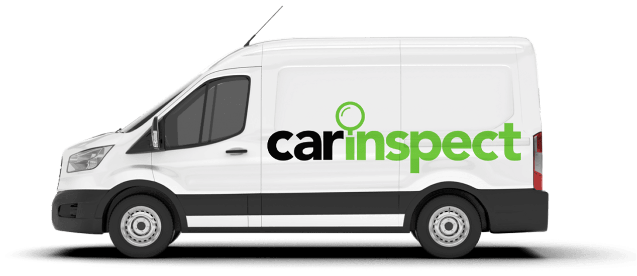 a van with the carinspect logo on