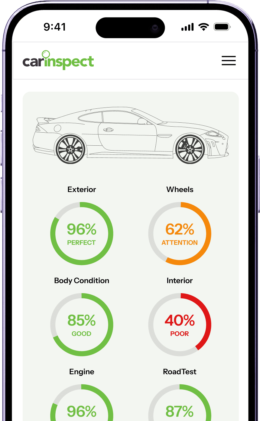 Screenshot of a report from Carinspect
