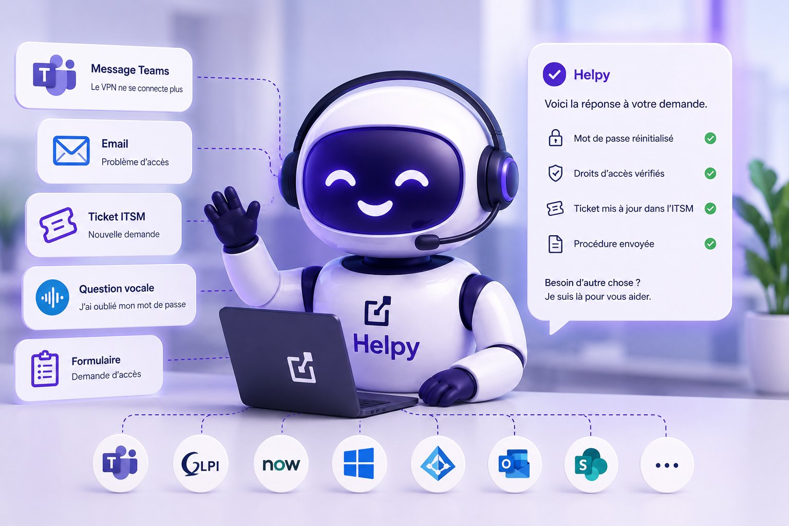 Helpy Barometer: Resolution rate for Level 1 tickets measured on the IT Systèmes internal help desk