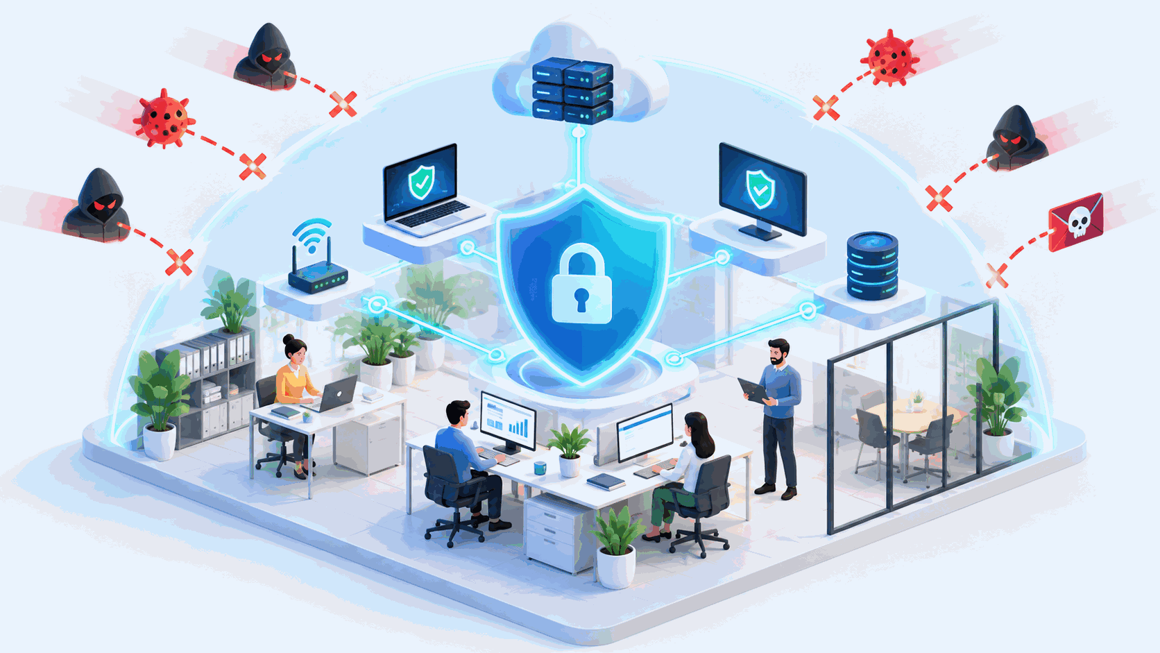 illustration proteger sa pme contre les cyber menaces