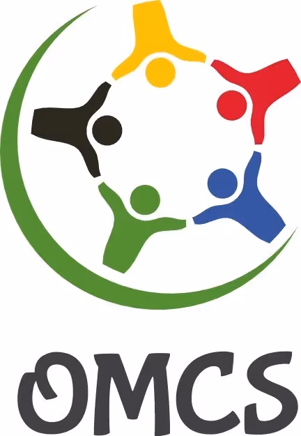 A logo featuring five stylized human figures in yellow, red, blue, green, and black, arranged in a circle with their arms linked.