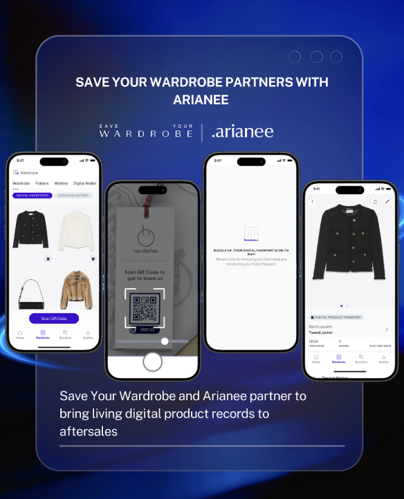 Save Your Wardrobe and Arianee partner to bring living digital product records to aftersales 